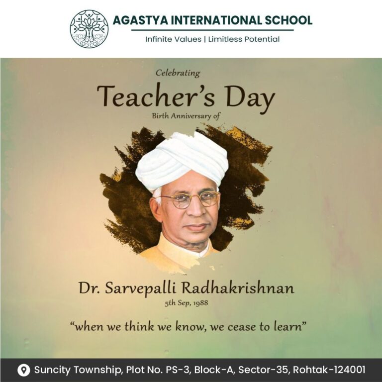 Agastya International School wishes a very Happy Teachers Day to all