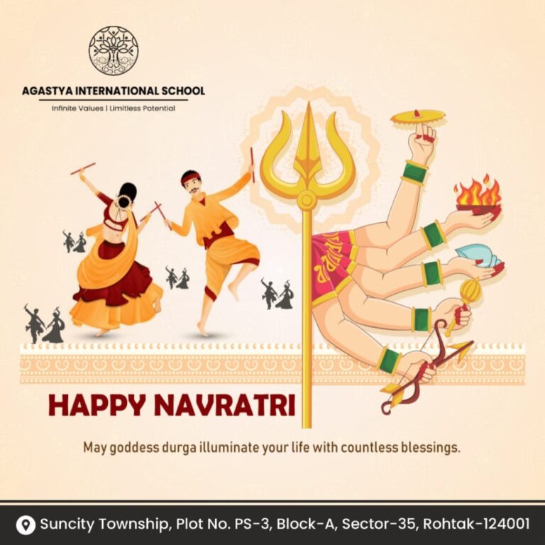 Agastya International School wishes Happy Navratras to all